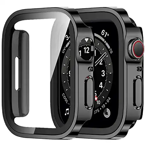 Amizee Apple Watch 6 Hülle 2 Stück Hard Hülle für 44mm Modelle