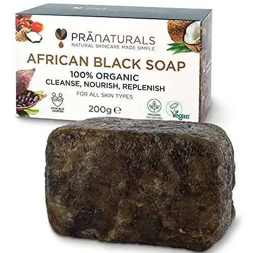 Duschseife PraNaturals Organische Afrikanische Schwarze Seife