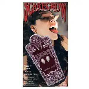 Vampir Eckzähne von Scarecrow Lady Fangs für Horror-Looks