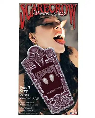 Vampir Eckzähne von Scarecrow Lady Fangs für Horror-Looks
