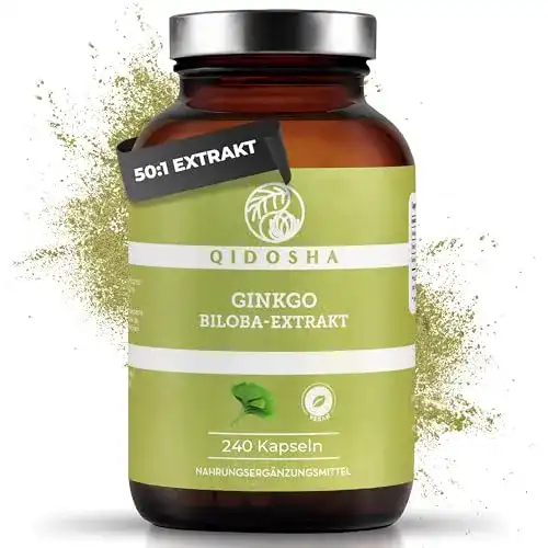 Ginkgo-Tabletten Qidosha Ginkgo Biloba 50:1 Extrakt Kapseln