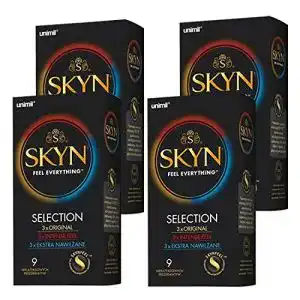 SKYN Kondome Auswahl 36 Stück (4 x 9 Stück)