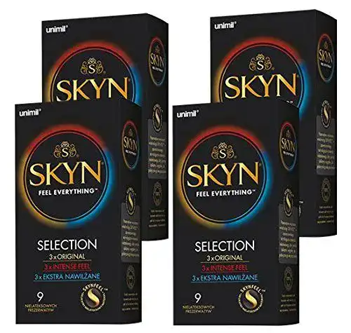 SKYN Kondome Auswahl 36 Stück (4 x 9 Stück)