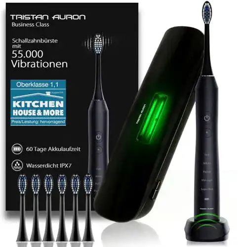 Elektrische Schallzahnbürste Tristan Auron für gründliche Mundpflege