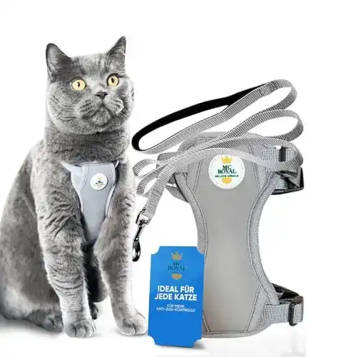 Katzengeschirr MC-Royal Premium mit Leine für Katzen