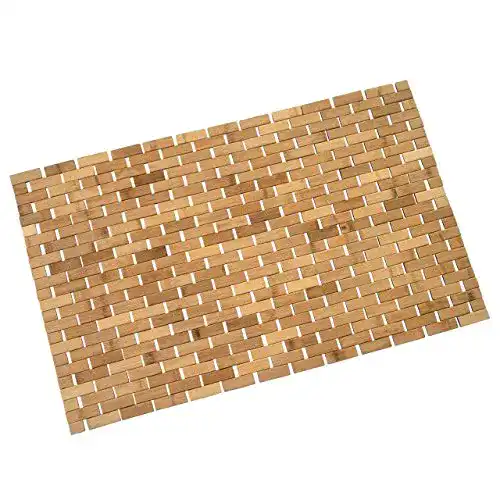 Bambusteppich Mendler Badematte HWC-B18, Badvorleger für Badezimmer