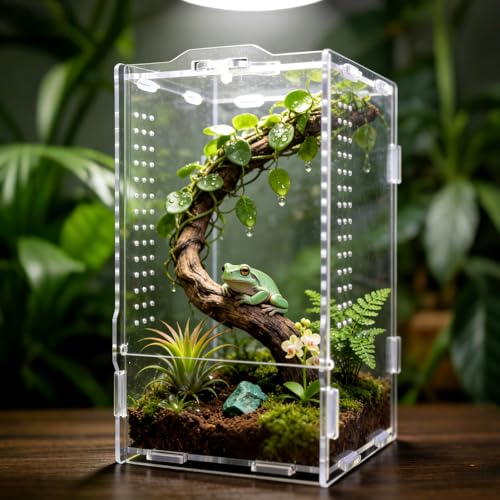 Paludarium Gtseemuu Faunarium – Insektenterrarium aus Acryl für Kleintiere