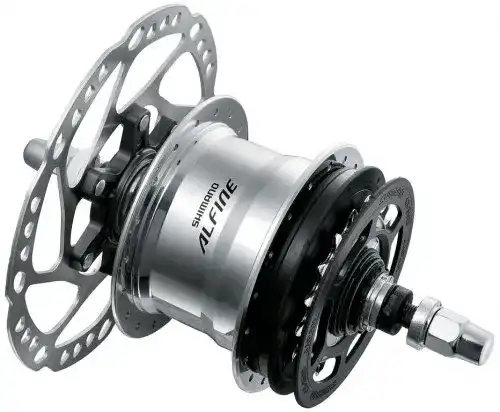 Shimano 11-Gang-Nabe SGS700AL Alfine Disc 36 Loch mit Zubehör