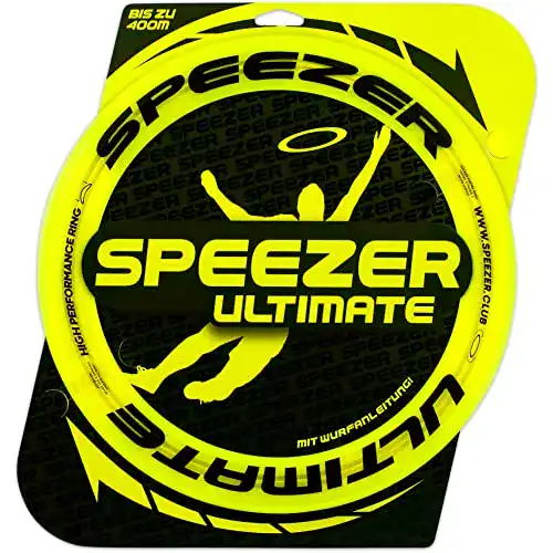 SPEEZER Ultimate Frisbee Ring in Neon Gelb 33 cm Durchmesser