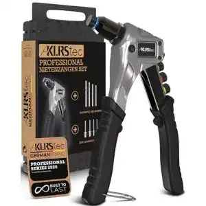 Nietzange KLRS tec Professional Set mit 120 Nieten für vielseitige Anwendungen