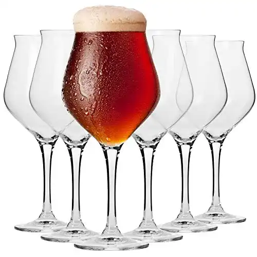 Biertulpe Krosno Bier-Gläser Set aus 6 Stück Probierglas 420 ml