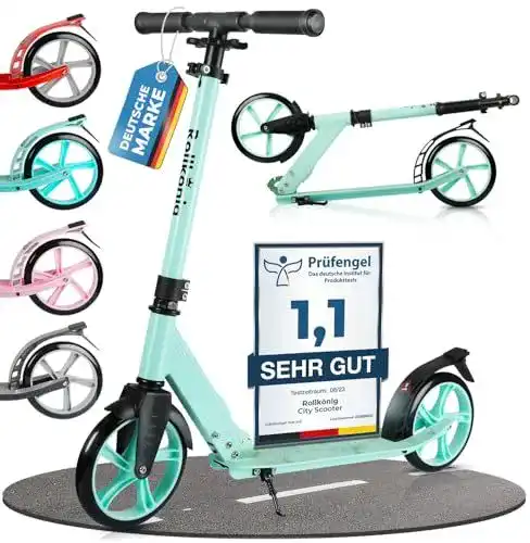 Tretroller für Erwachsene und Kinder ab 6 Jahren mit Faltmechanismus