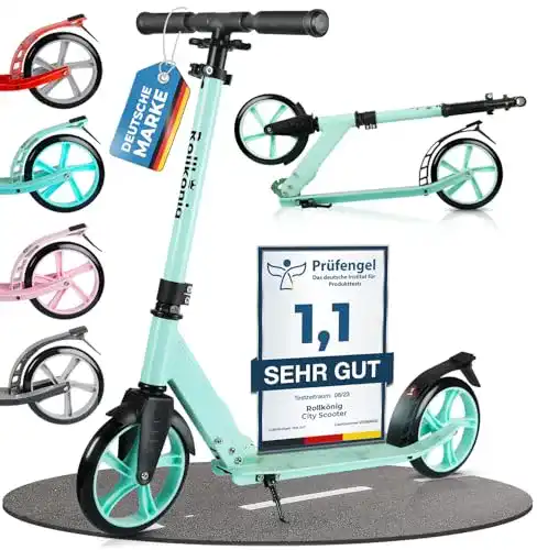 Tretroller für Erwachsene und Kinder ab 6 Jahren mit Faltmechanismus