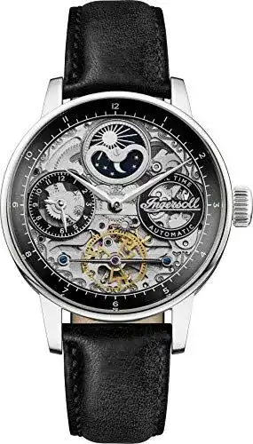 Ingersoll The Jazz 42 mm Automatik Herrenuhr mit Lederarmband
