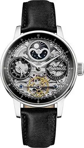 Ingersoll The Jazz 42 mm Automatik Herrenuhr mit Lederarmband