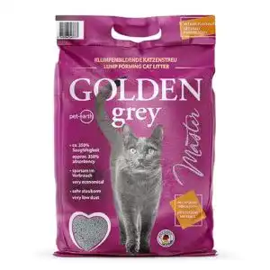 Silikatstreu Golden Grey Master 2x14kg mit Babypuderduft