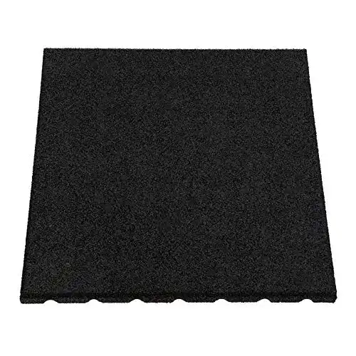 Fallschutzmatten Honbeanify 4 Stück 1 m² 50 x 50 cm Gummi