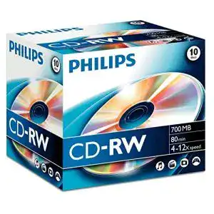 CD-RW Philips 80 Minuten für Audio und Daten
