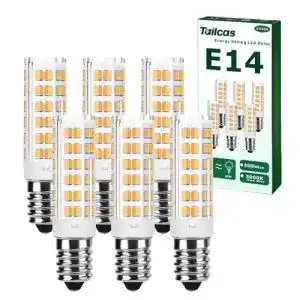Energiesparlampen Tailcas E14 LED Birne Warmweiß 5W für Halogenlampen