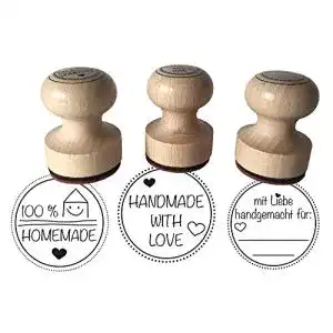 Motivstempel ewtshop Stempel 3er Set handgemacht
