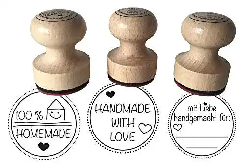 Motivstempel ewtshop Stempel 3er Set handgemacht