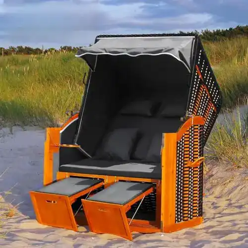 Strandkorb Swing & Harmonie Luxus XL 118 cm Rügen Ostsee
