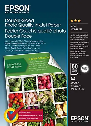 Epson Doppelseitiges Ink Jet Papier A4, 50 Blatt
