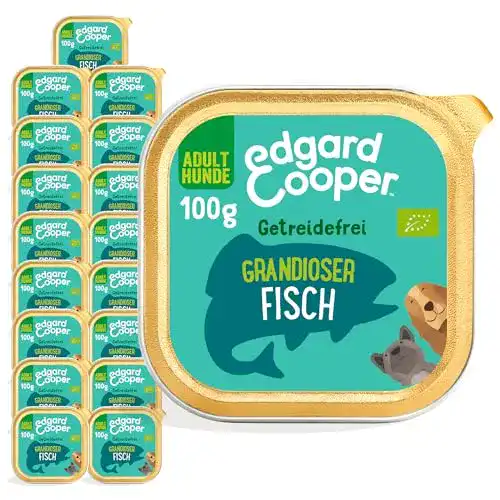 Bio-Nassfutter für Hunde mit biologischem Fisch von Edgard Cooper