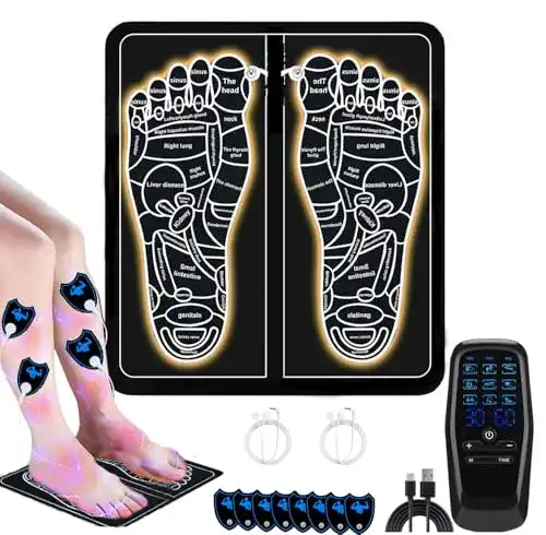 EMS Fußmassagegerät Jenylu – Tragbares Massagegerät mit 9 Programmen