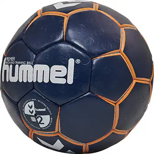Hummel 203602 Hmlpremier Handball in Blau, Orange und Türkis
