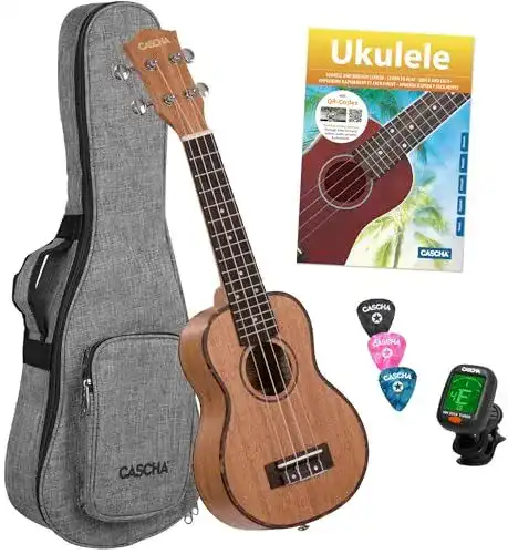 Sopran-Ukulele Cascha Set für Kinder und Erwachsene