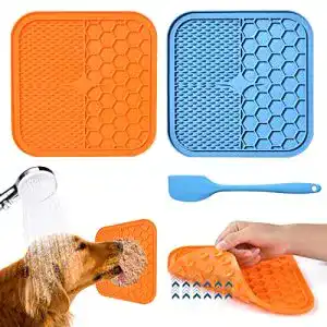 Leckmatte für Hunde Aiqinu mit Saugnapf, 2 Stück, BPA-frei