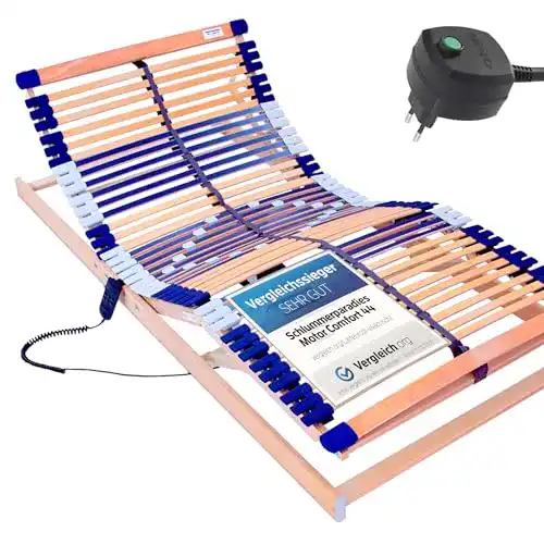 Lattenrost Schlummerparadies elektrisch aus 100% Buchenholz