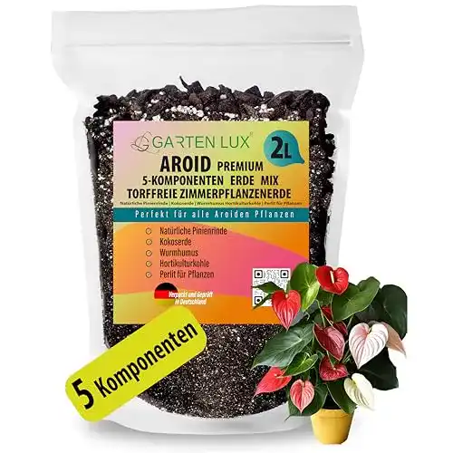 Zimmerpflanzenerde Garten Lux Premium Aroid Mix Erde 2L 5 Komponenten