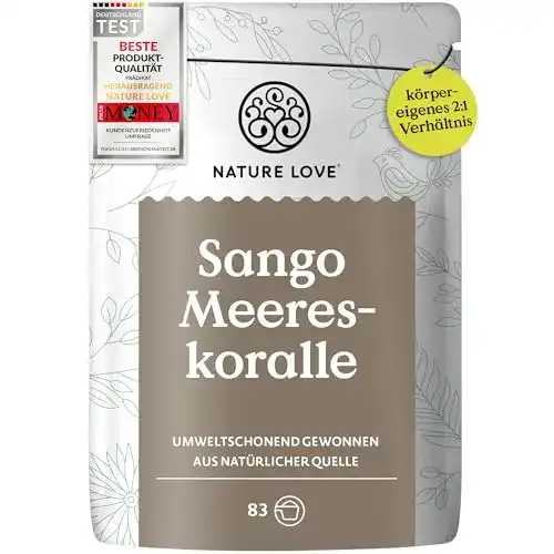 Sango Meereskoralle Nature Love 250g Pulver Calcium und Magnesium