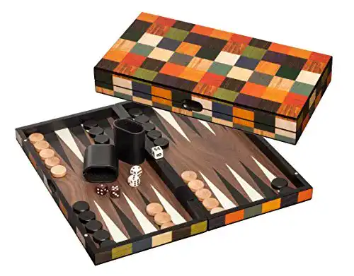 Backgammon Holz Philos 1168 Fourni Medium Traditionsspiel für die Familie
