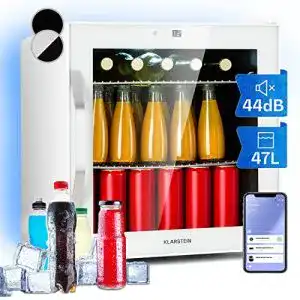 Klarstein Mini Kühlschrank mit Glastür für Getränke und Kosmetik