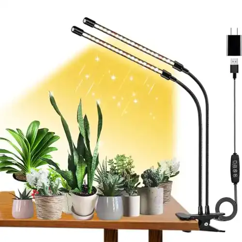 FRGROW Pflanzenlampe LED Vollspektrum Pflanzenlicht für gesundes Pflanzenwachstum