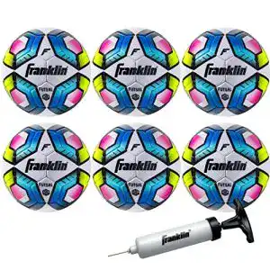 Futsal-Ball Franklin Sports in offizieller Größe mit Pumpe, 4-6 Stück