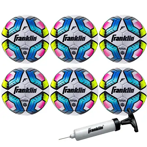 Futsal-Ball Franklin Sports in offizieller Größe mit Pumpe, 4-6 Stück