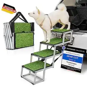 Hundetreppe Tierberg für Auto klappbar mit 70 kg Traglast