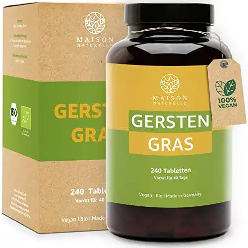 Bio Gerstengras Tabletten Maison Naturelle 240 Stück