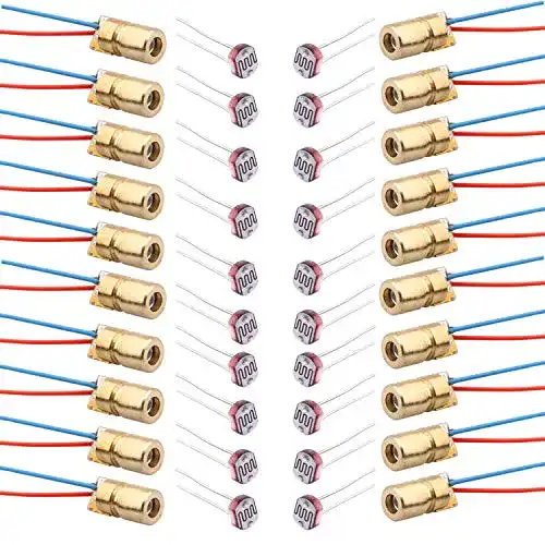 Diodenlaser RUNCCI-YUN 20er-Pack Mini Rot Laser Module