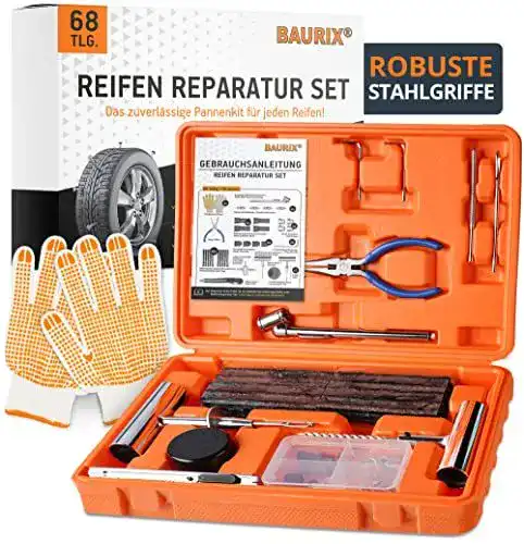 Reifenreparaturset Baurix Premium 68-teilig