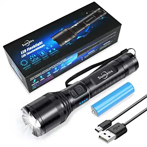LED Taschenlampe 10.000 Lumen von Sumairs