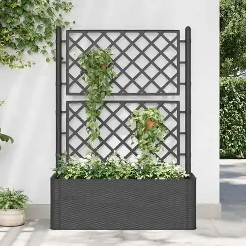 Blumenkasten mit Rankgitter von Tidyard für den Garten