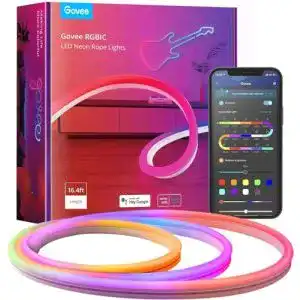 Govee Neon LED Strip 5m RGBIC mit App-Steuerung und Musik-Synchronisation