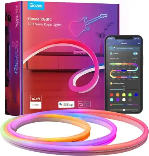 Govee Neon LED Strip 5m RGBIC mit App-Steuerung und Musik-Synchronisation