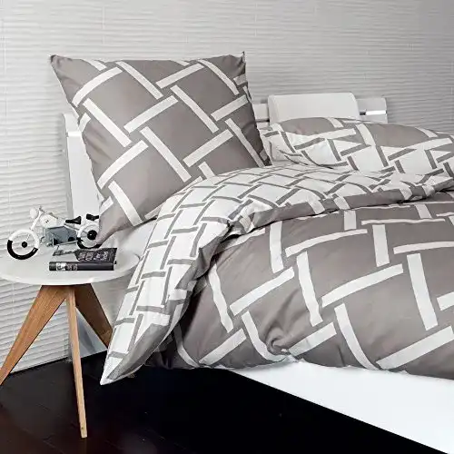 Mako-Satin Bettwäsche Janine J.D. 8480 07 mit Streifenmuster