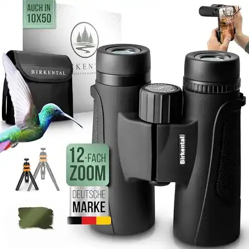 Fernglas 12×42 Birkental für Erwachsene inkl. Zubehör